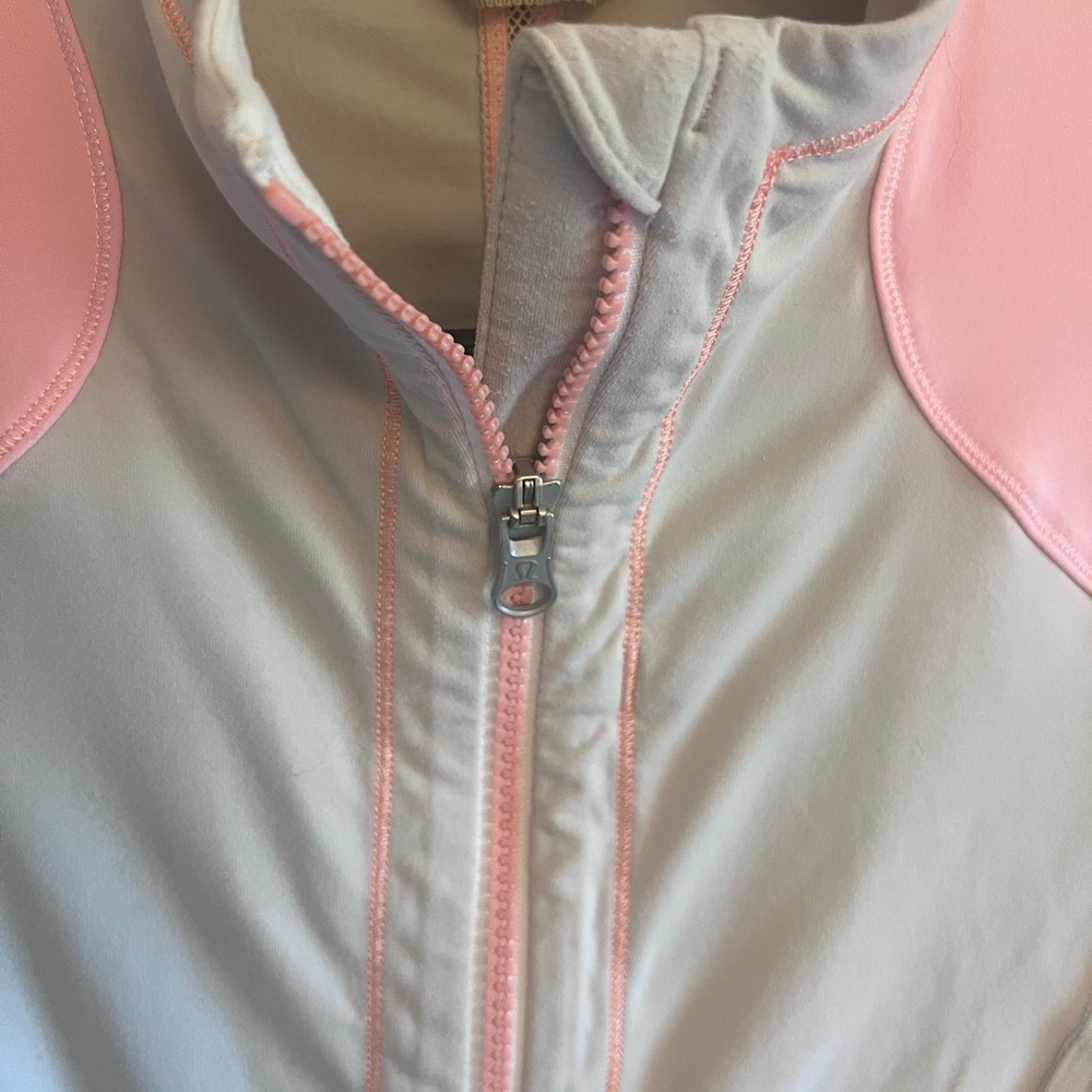 Lululemon Athletica Pink and Gray Full Zip Jacket - Picture 3 of 6